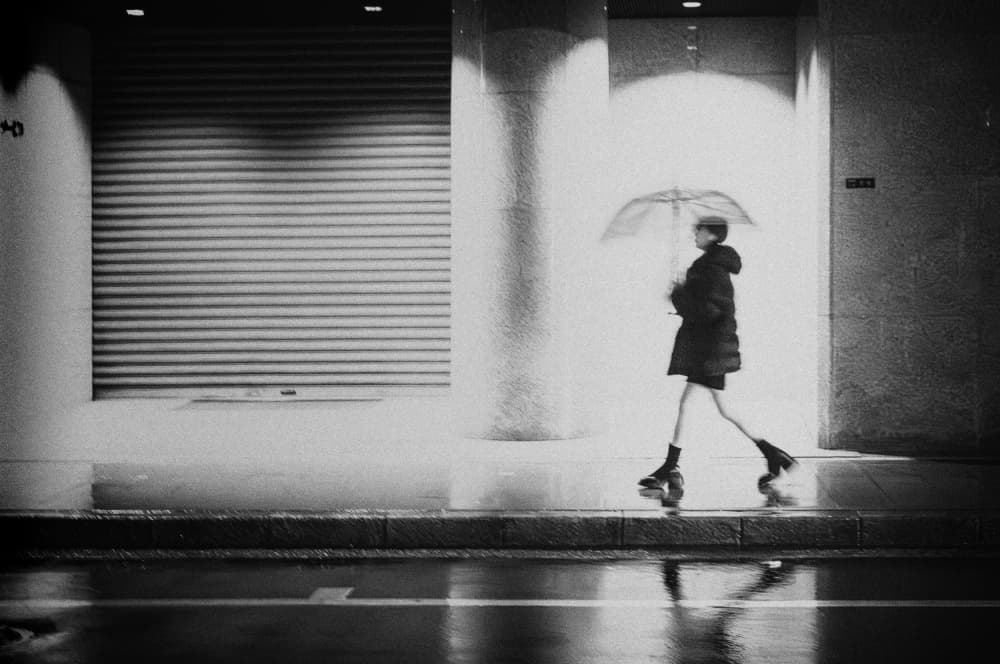 Solitary Rainy Night by Haruyo Sakamoto — canvas wall art