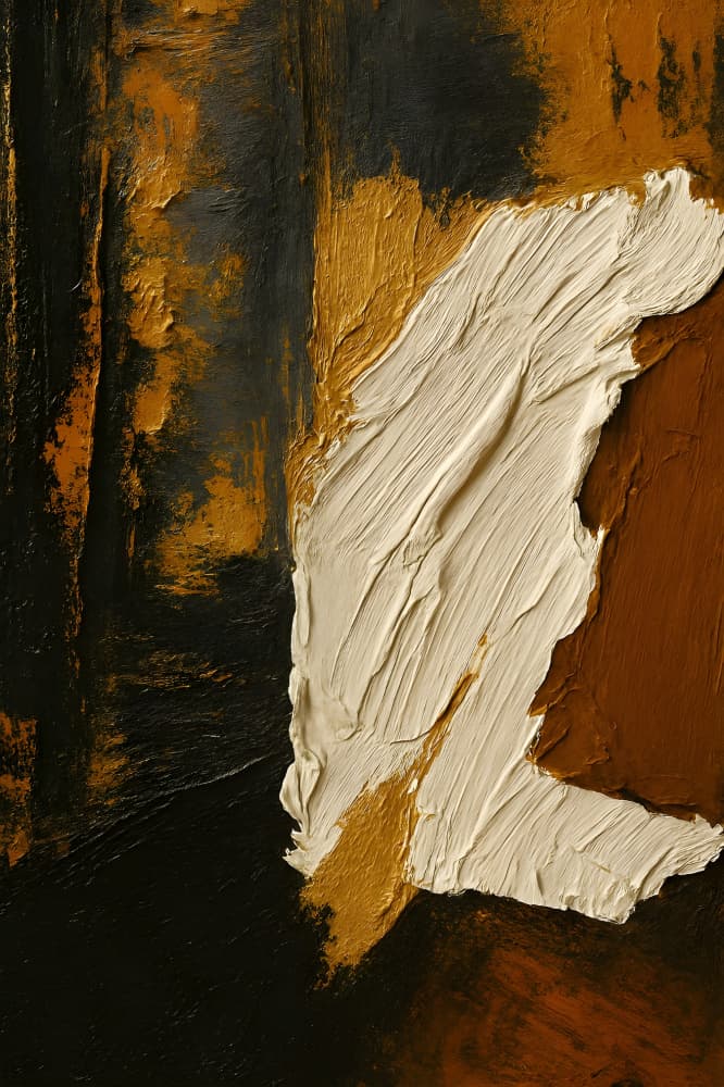Textured Gold Abstract by HUGO — canvas wall art