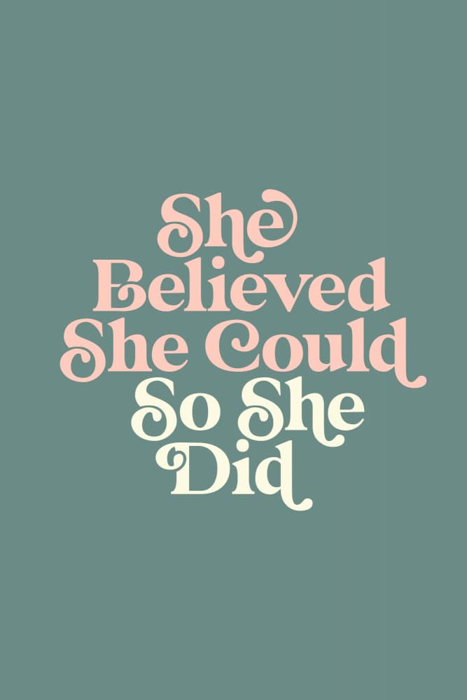She Believed She Could so She Did by Brett Wilson — canvas wall art