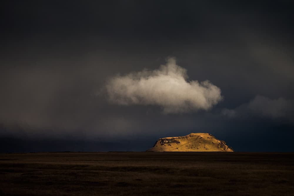 Golden Hill Dark Sky by Peter Svoboda MQEP — canvas wall art