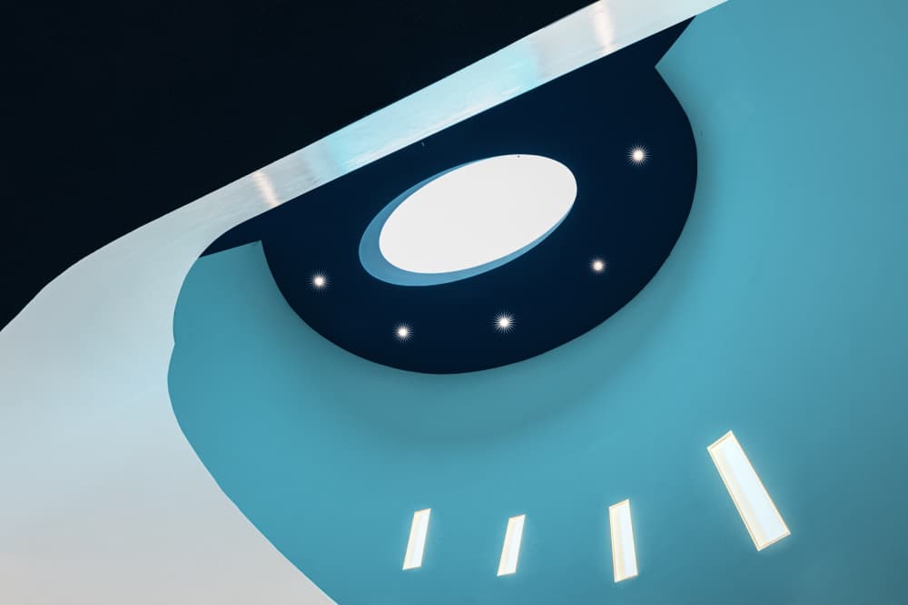 Futuristic Light Curves by fotomarion — canvas wall art