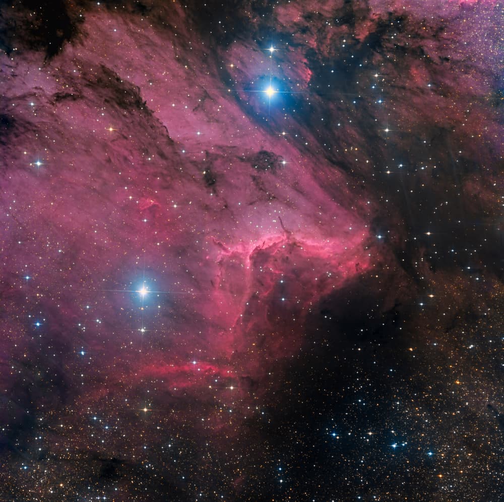 Vibrant Cosmic Nebula by Vikas Chander — canvas wall art