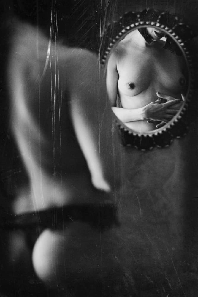 Intimate Self Reflection by Bogdan Bouşcă — canvas wall art