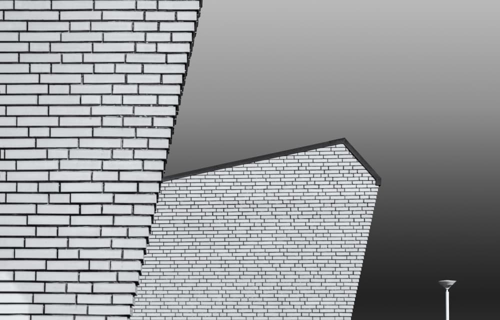 Abstract Brick Architecture by Rolf Endermann — canvas wall art