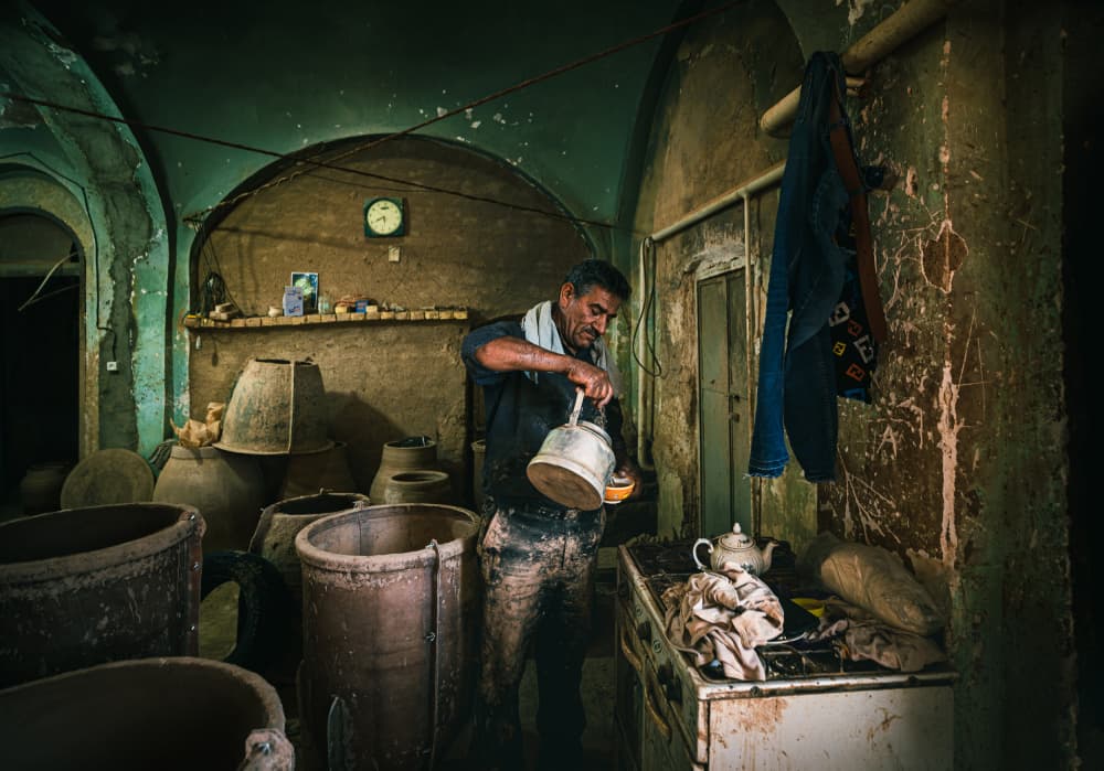 Artisan's Tea Break by Marco Tagliarino — canvas wall art