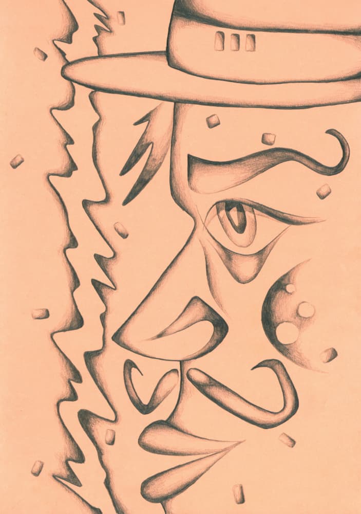 Mysterious Hat Man by Kulik — canvas wall art