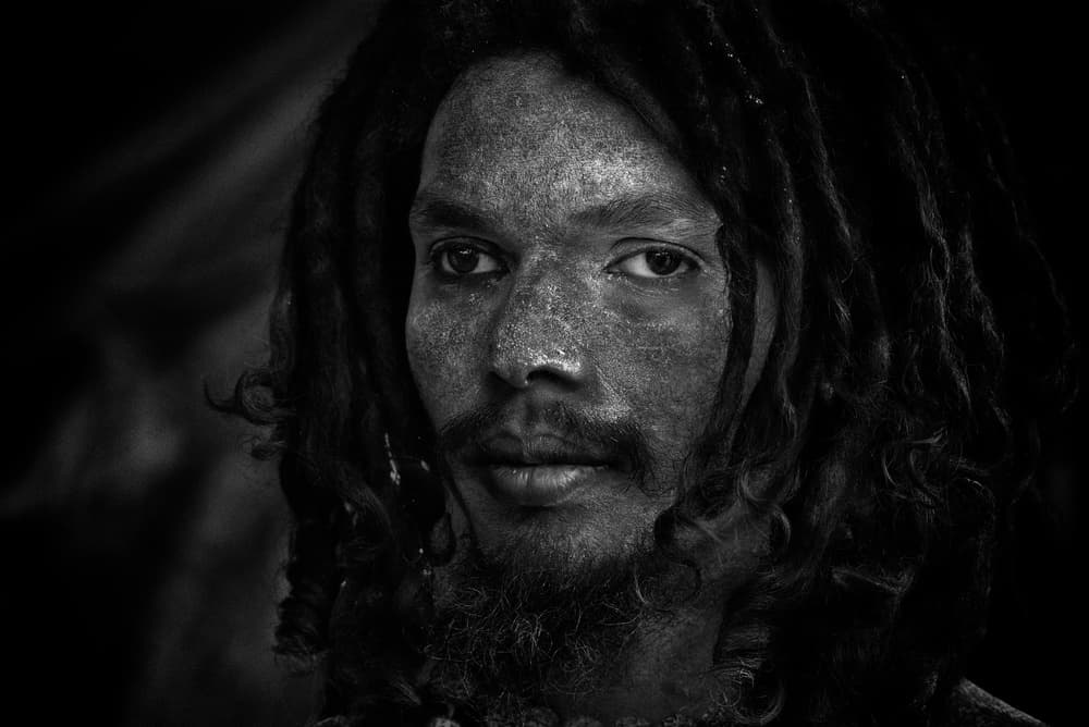 Striking Dreadlocked Man by Giovanni Cavalli — canvas wall art