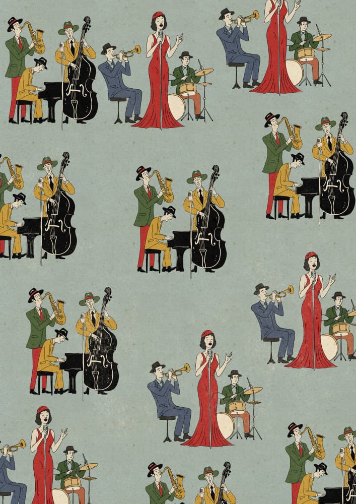 Vintage Jazz Performance by Nicholas — canvas wall art
