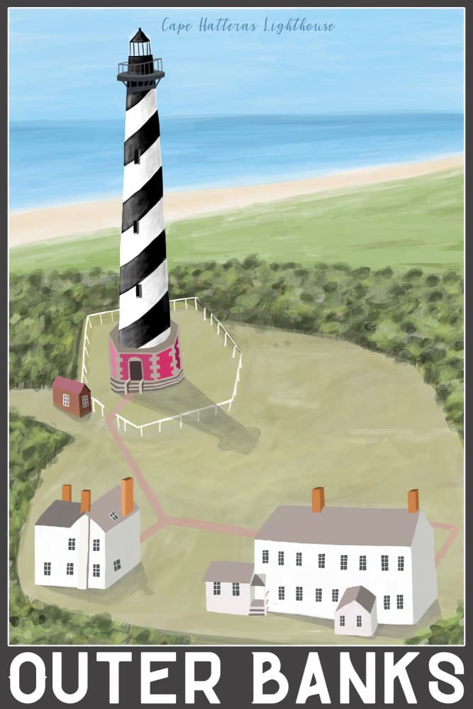 Cape Hatteras Lighthouse by Carla Daly — canvas wall art