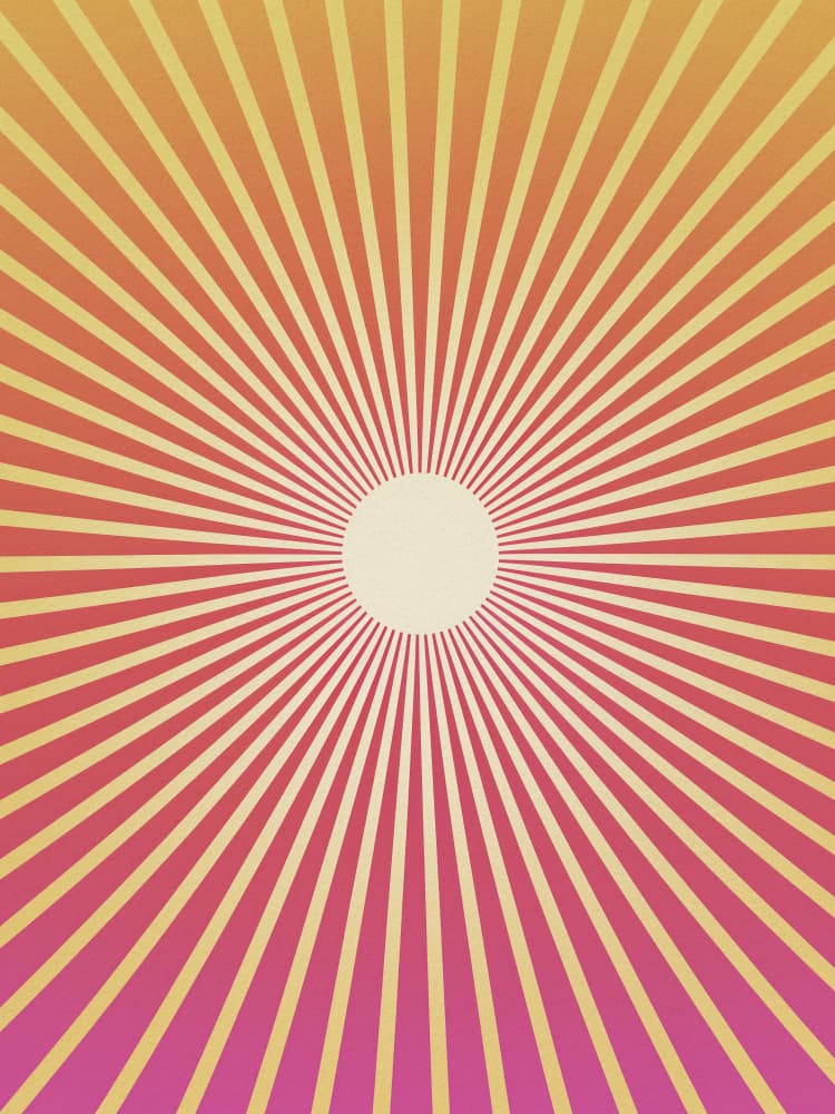 Vibrant Sunburst Gradient by Andreas Magnusson — canvas wall art