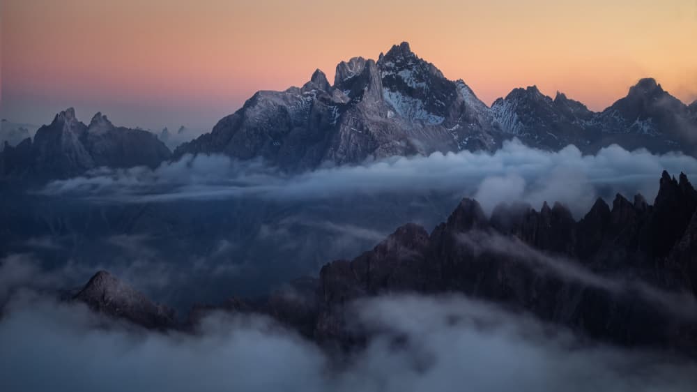Misty Alpine Peaks by Yongnan Li (李永男) — canvas wall art
