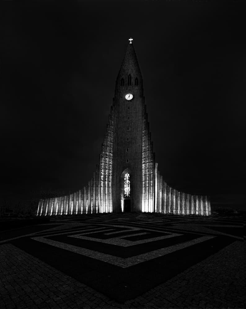 Dramatic Icelandic Spire by Yuan Su — canvas wall art