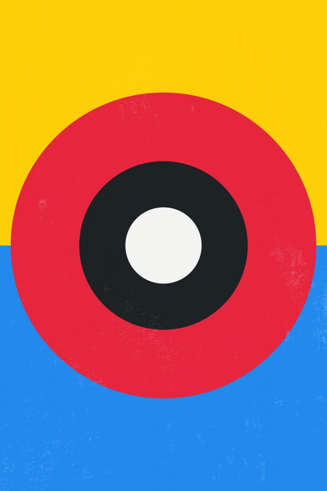 Bold Geometric Target by jay stanley — canvas wall art