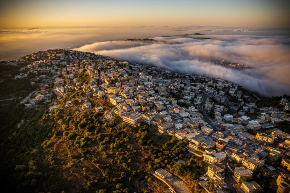 City Above Clouds by Isam Telhami — canvas wall art