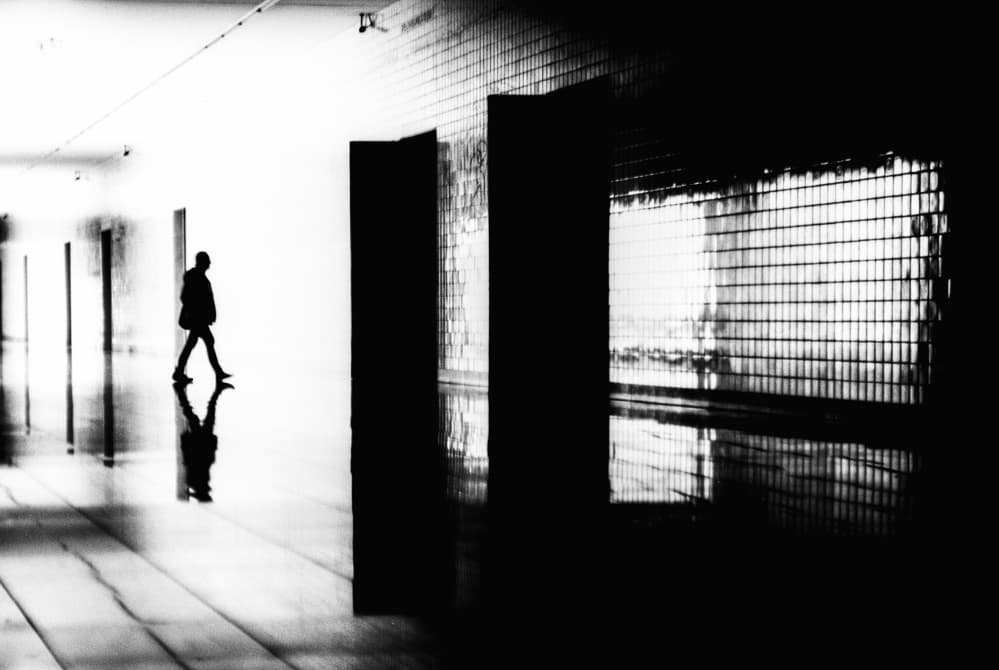 Mysterious Corridor Reflection by Paulo Abrantes — canvas wall art