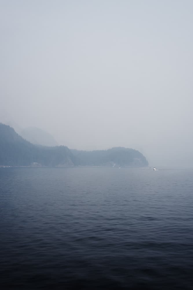 Misty Mountain Waters by Lynann Colligan — canvas wall art