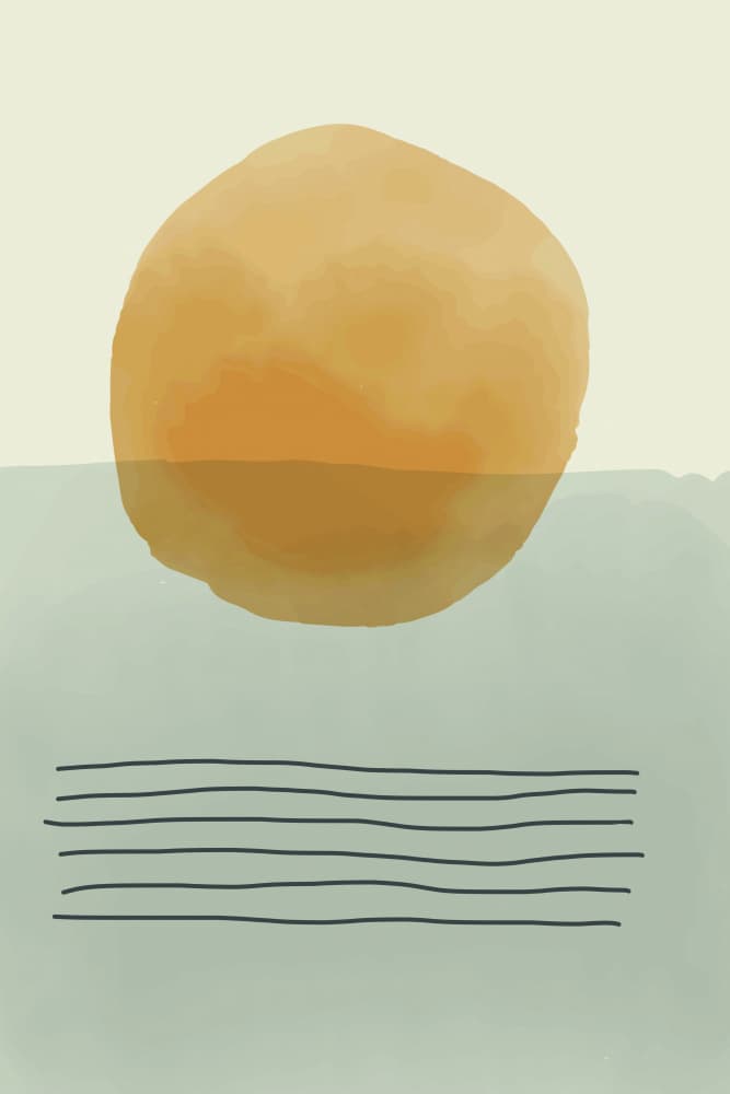Abstract Sun Horizon by jay stanley — canvas wall art