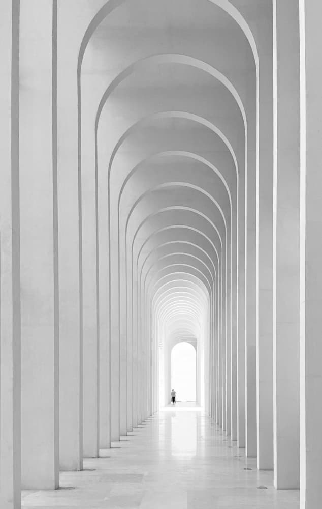 Infinite Archway Perspective by Ivan Huang — canvas wall art