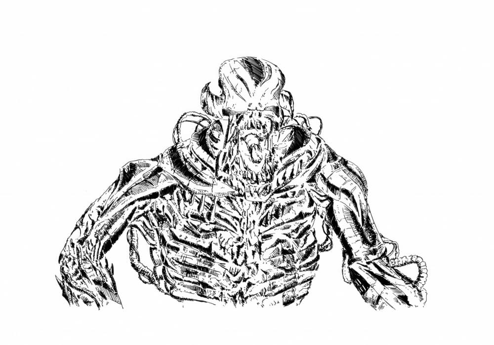 Intense Cyborg Monster by Kulik — canvas wall art