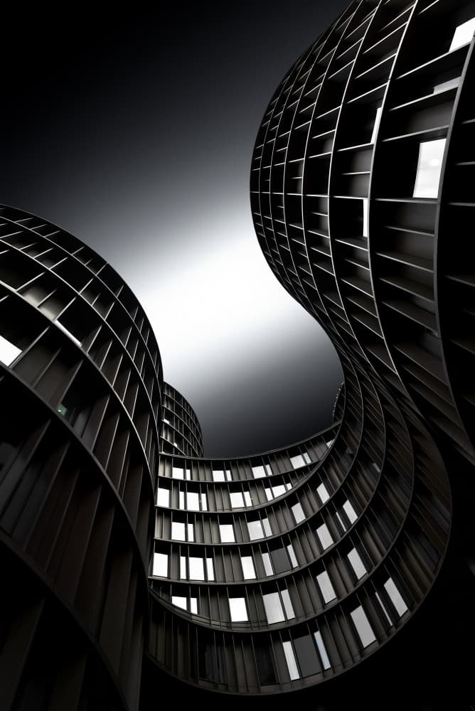 Dramatic Architectural Curves by Jorge Pimenta — canvas wall art