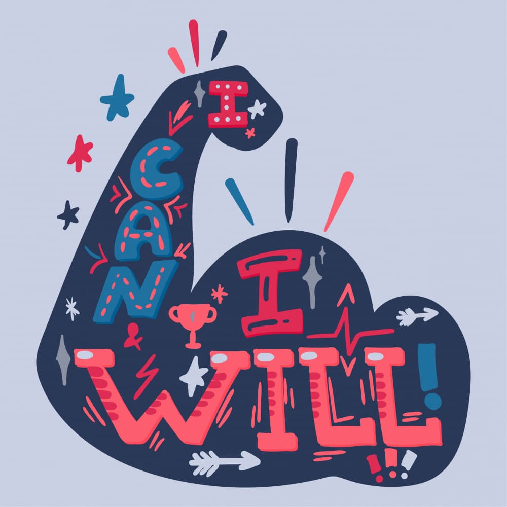 I Can I Will Motivation by Marika Barsrsind β canvas wall art