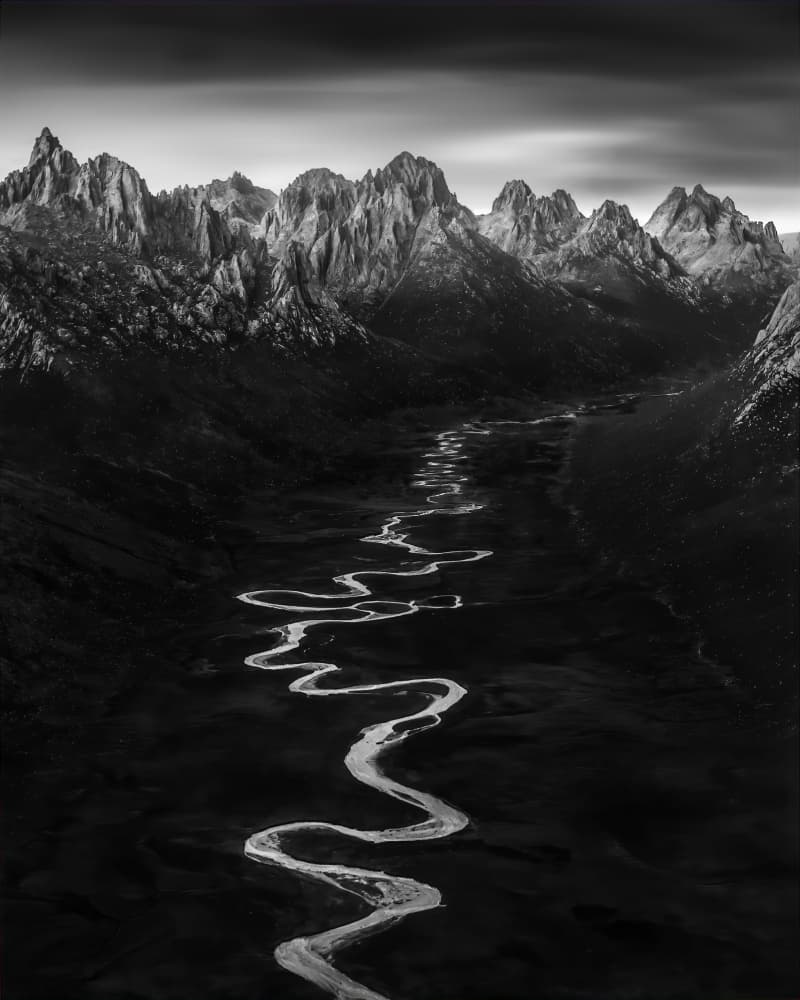 Winding River Valley by Irene Wu — canvas wall art