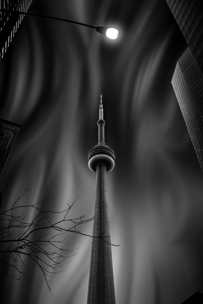 Dramatic Urban Ascent by Jackson Carvalho — canvas wall art