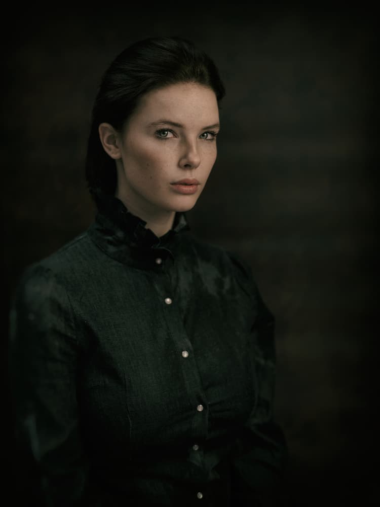 Pensive Elegant Woman by Jacob Tuinenga — canvas wall art