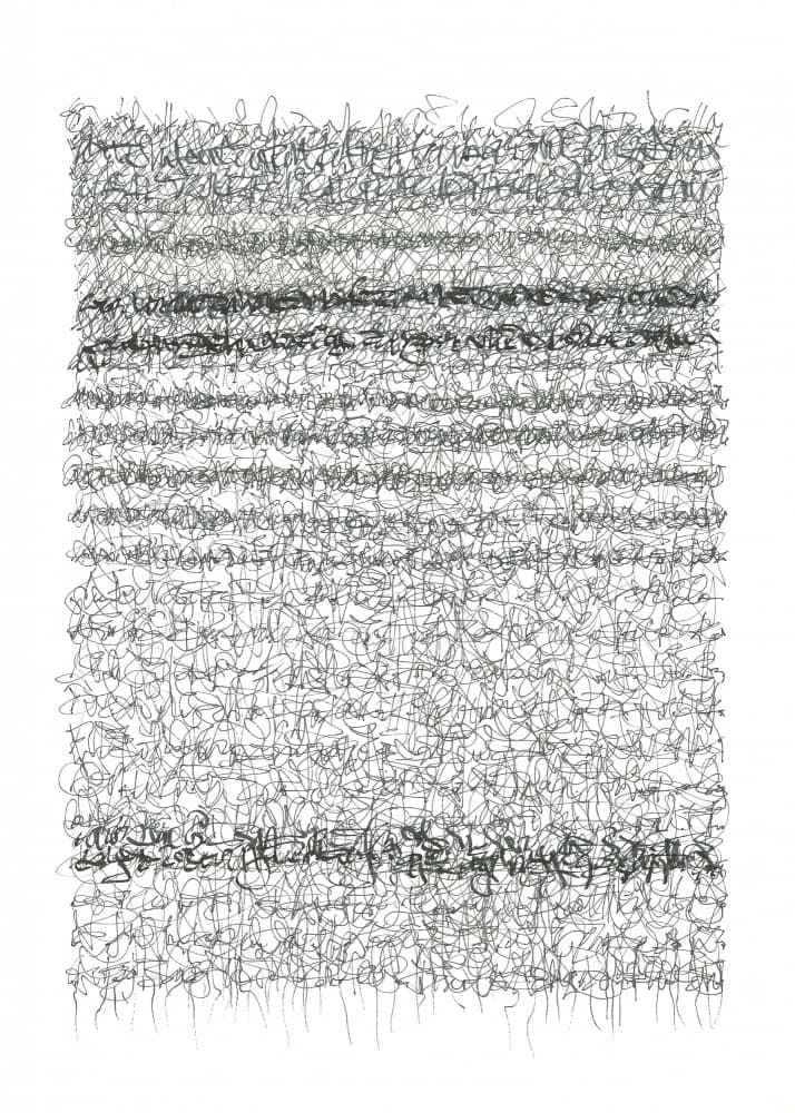 Asemic Meditation by Isabelle Brent — canvas wall art