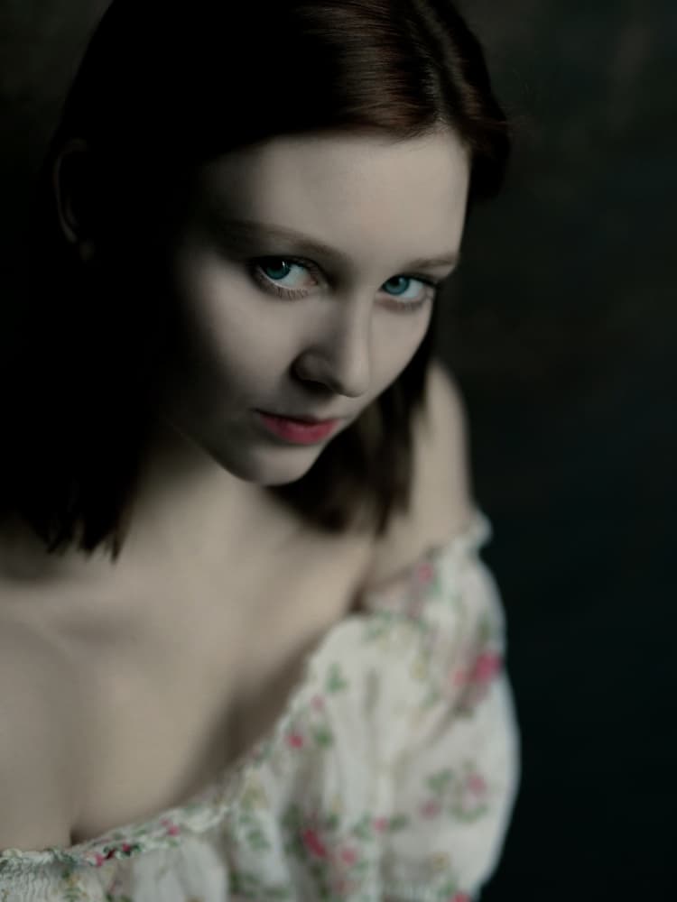 Mysterious Woman Portrait by Jacob Tuinenga — canvas wall art