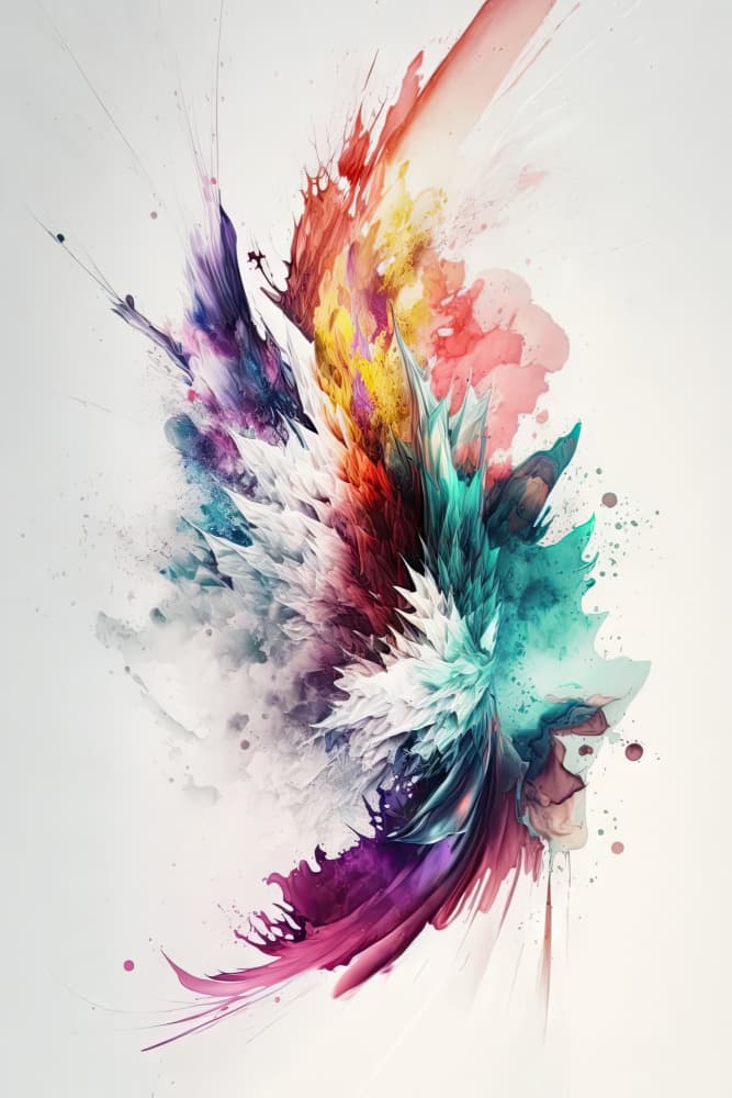 Vibrant Color Burst by Mauro — canvas wall art