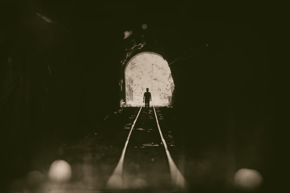 Light At Tunnel's End by Koji Morishige — canvas wall art