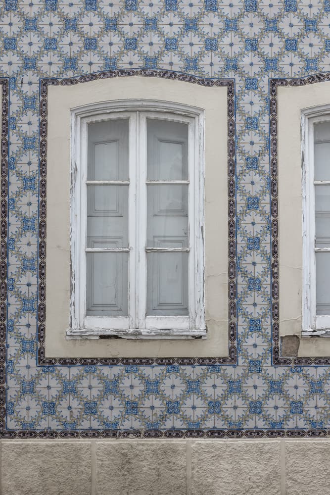 Weathered Window Tiles by Mareike Böhmer — canvas wall art