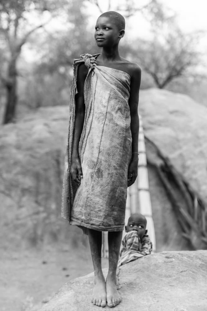 African Girl and Baby by Trevor Cole — canvas wall art