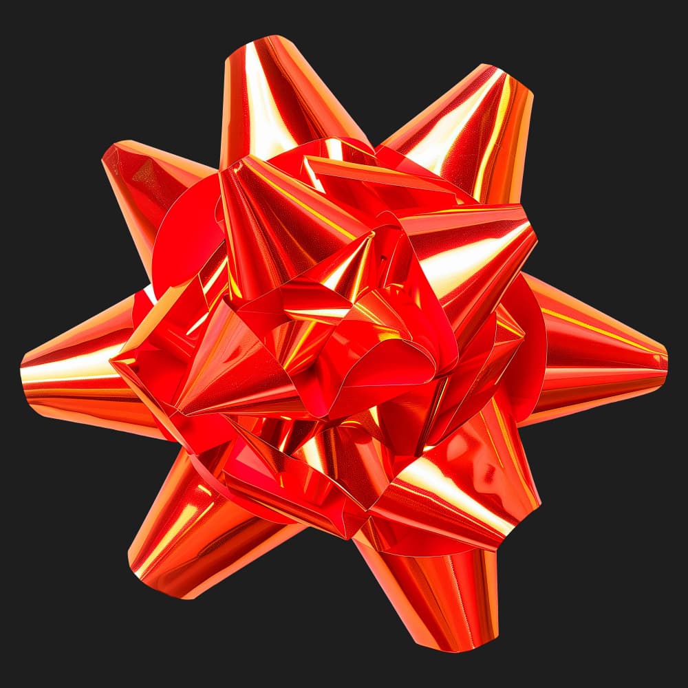 Festive Red Bow by Marika Barsrsind β canvas wall art