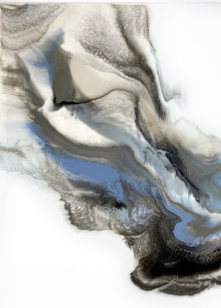 Ethereal Ink Swirls by Alyson Storms — canvas wall art