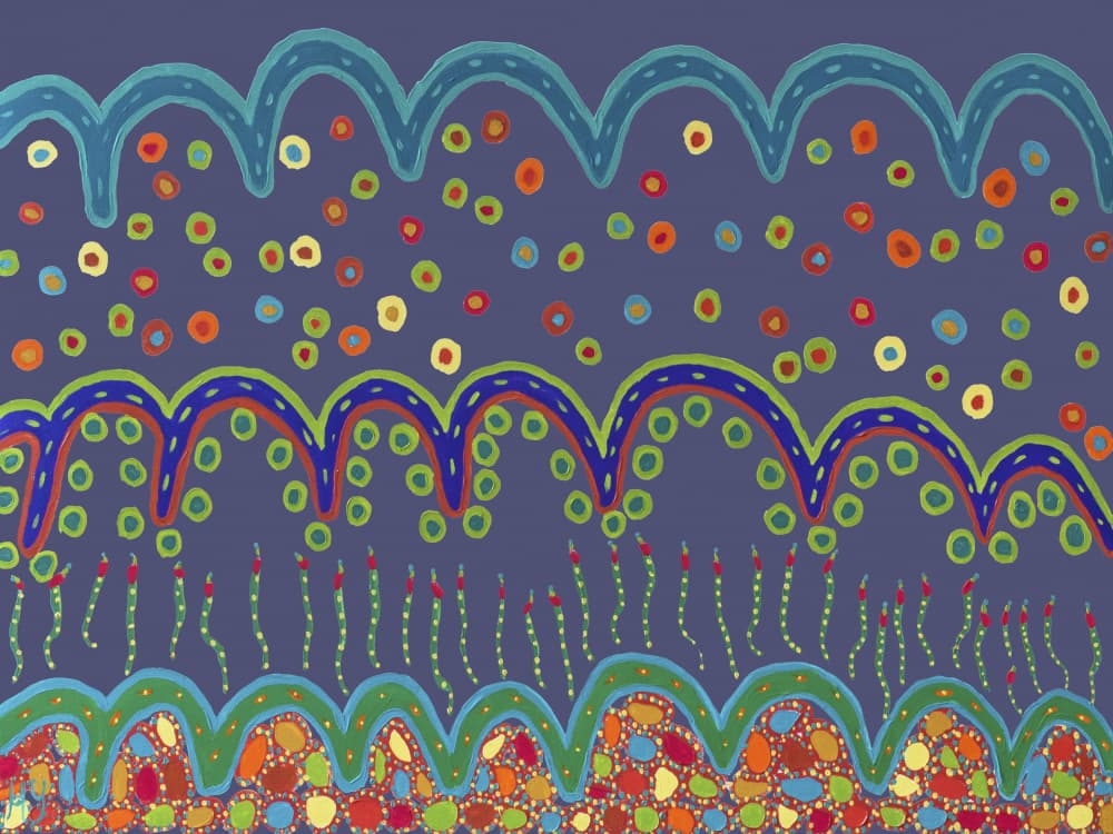 Vibrant Organic Patterns by Helen Joynson — canvas wall art