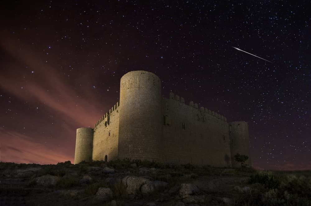 Night Sky Over Castle by INIGO CIA — canvas wall art