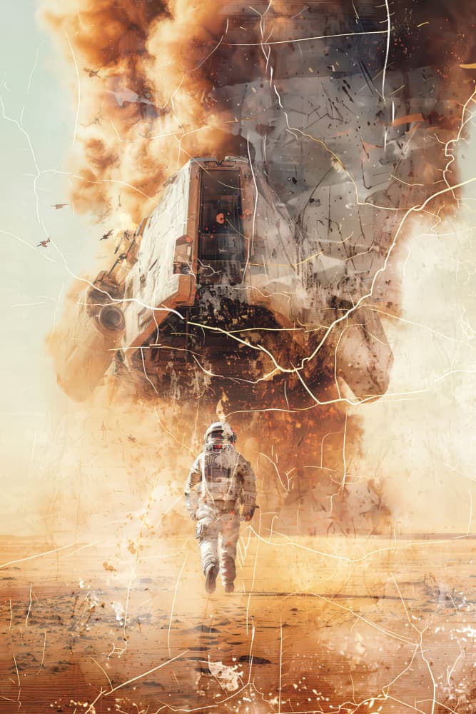 Astronaut Desert Survival by Rafal Kulik — canvas wall art