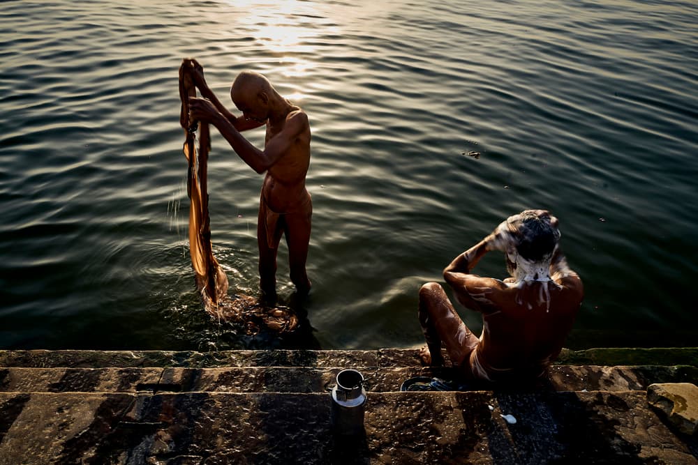 Sunrise River Bath by Luís Godinho — canvas wall art
