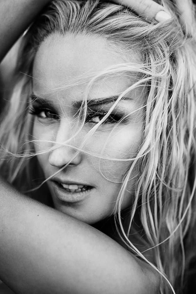 Sensual Blonde Gaze by Martin Krystynek MQEP — canvas wall art