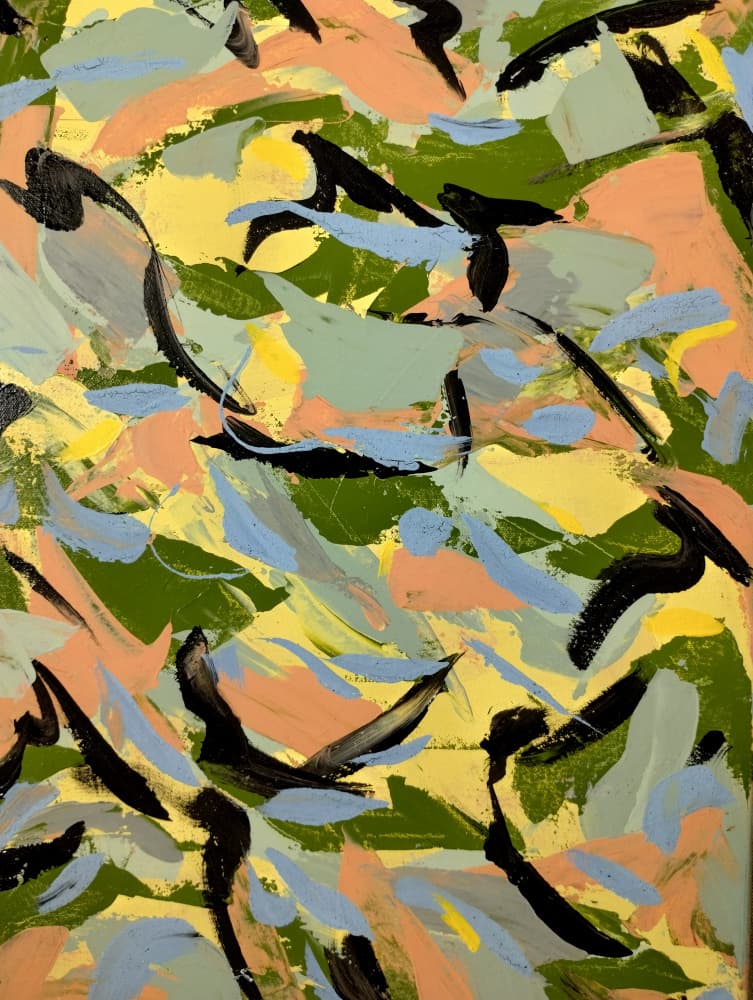 Dynamic Color Strokes by Michael Cross — canvas wall art
