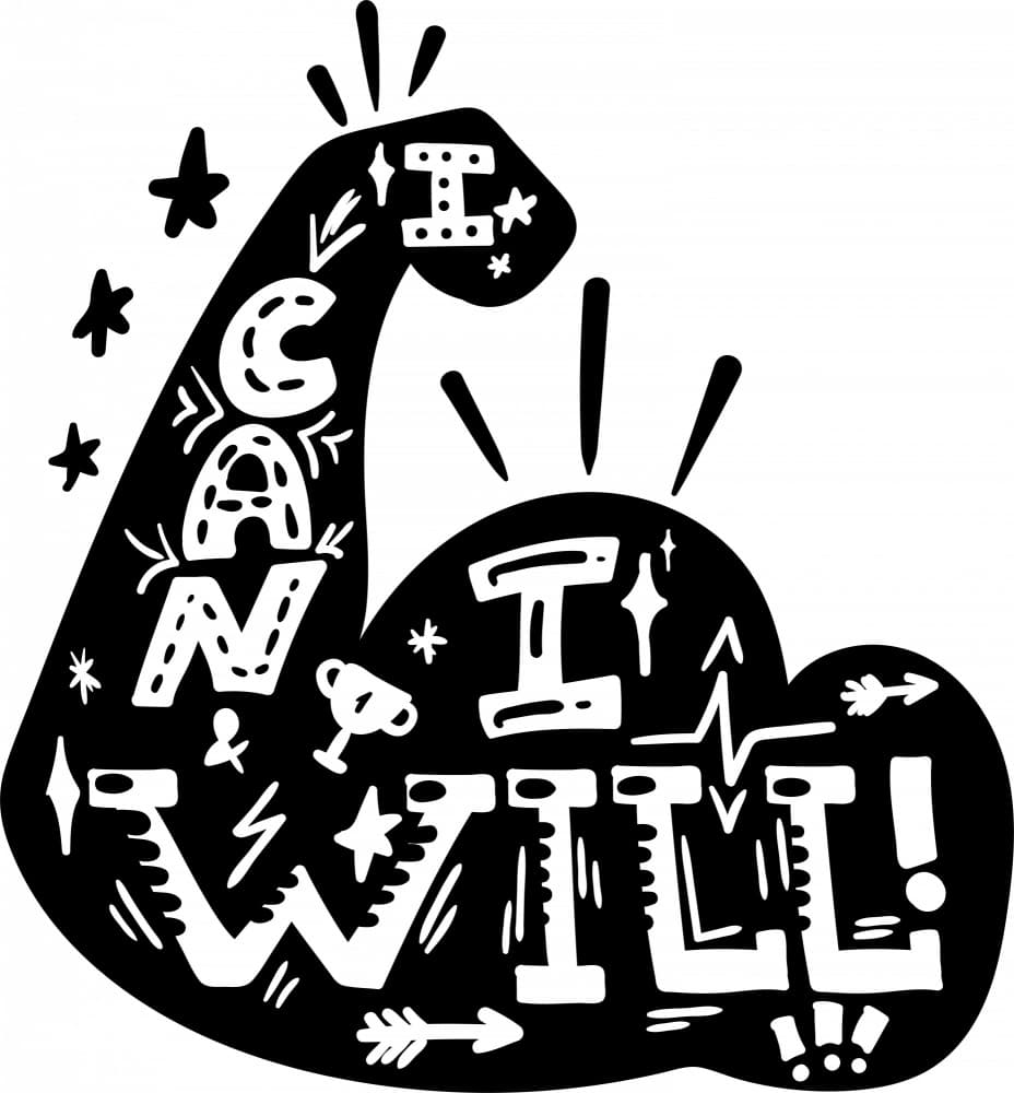 Strong I Can I Will by Marika Barsrsind β canvas wall art