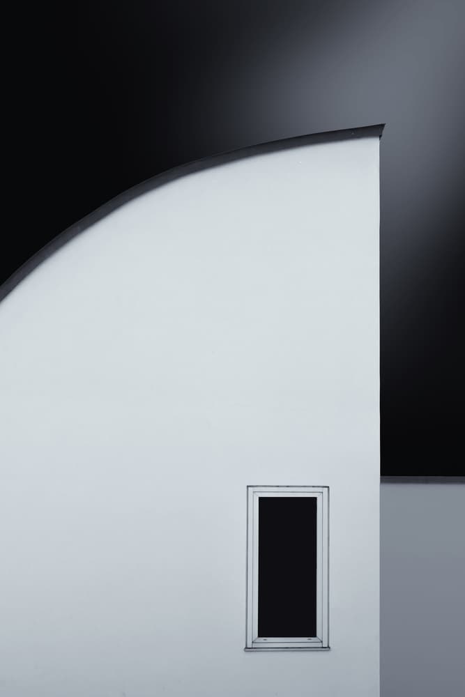 Minimalist Architectural Curve by Rolf Endermann — canvas wall art