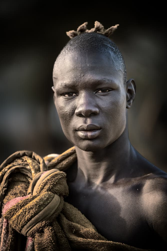 Young African Gaze by Trevor Cole — canvas wall art