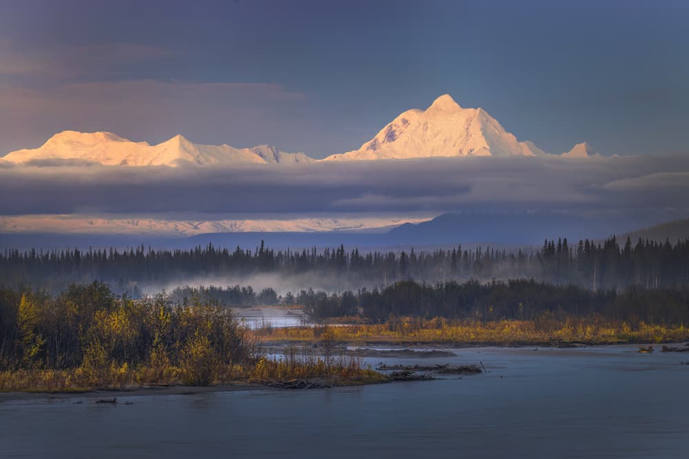 Misty Mountain Dawn by Raimondo Restelli — canvas wall art