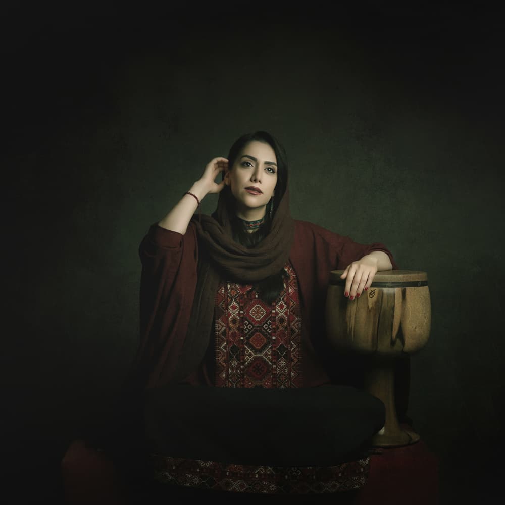 Elegant Persian Musician by Moein Hasheminasab — canvas wall art