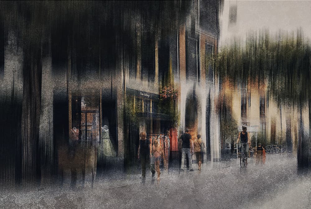 Urban Motion Blur by Jan van der Linden — canvas wall art