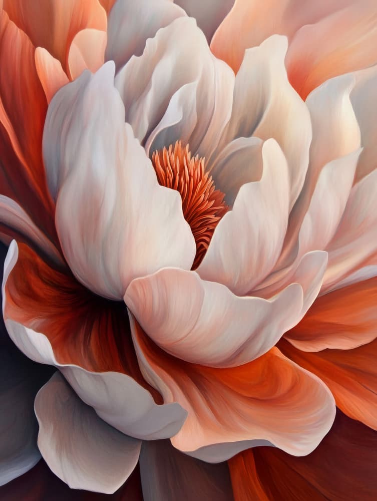 Soft Petal Bloom by Bilge Paksoylu — canvas wall art