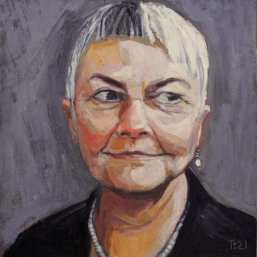 Older Woman's Gaze by Tore Bahnson — canvas wall art